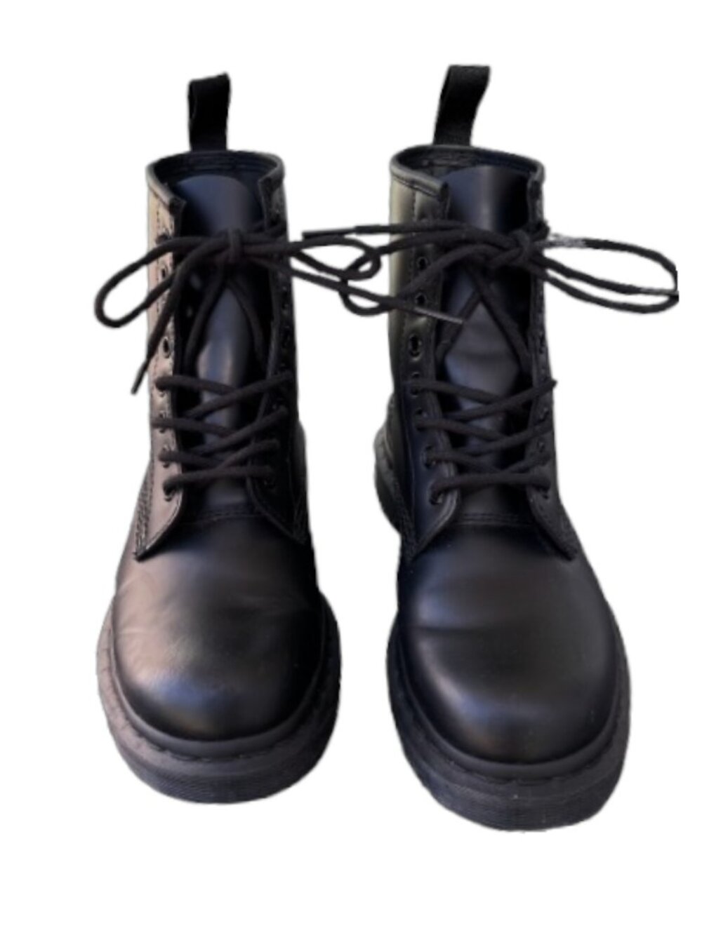 Dr. Martens 1460 Mono smooth leather lace up boots black unisex size 38 - Picture 4 of 8